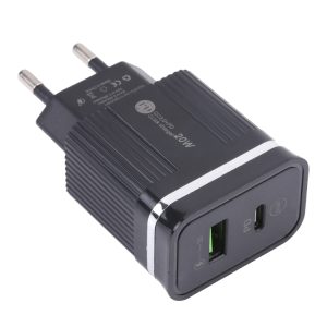 46-A2C2 20W PD + QC3.0 USB Multifunction Fast Charger,EU Plug, EU Plug