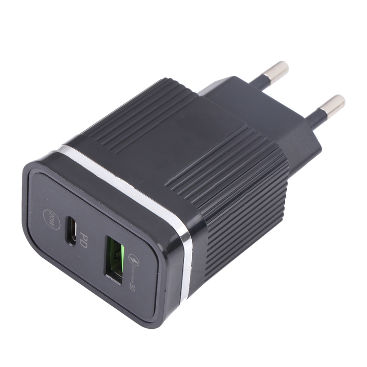 46-A2C2 20W PD + QC3.0 USB Multifunction Fast Charger,EU Plug, EU Plug 2 46-A2C2 20W PD + QC3.0 USB Multifunction Fast Charger,EU Plug, EU Plug - Image 2