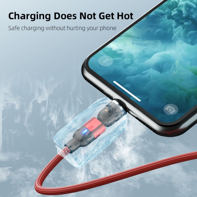 1m 3A Output 3 in 1 USB to 8 Pin + USB-C / Type-C + Micro USB 540 Degree Rotating Magnetic Data Sync Charging Cable, 1m 3 in 1 10 1m 3A Output 3 in 1 USB to 8 Pin + USB-C / Type-C + Micro USB 540 Degree Rotating Magnetic Data Sync Charging Cable, 1m 3 in 1 - Image 10