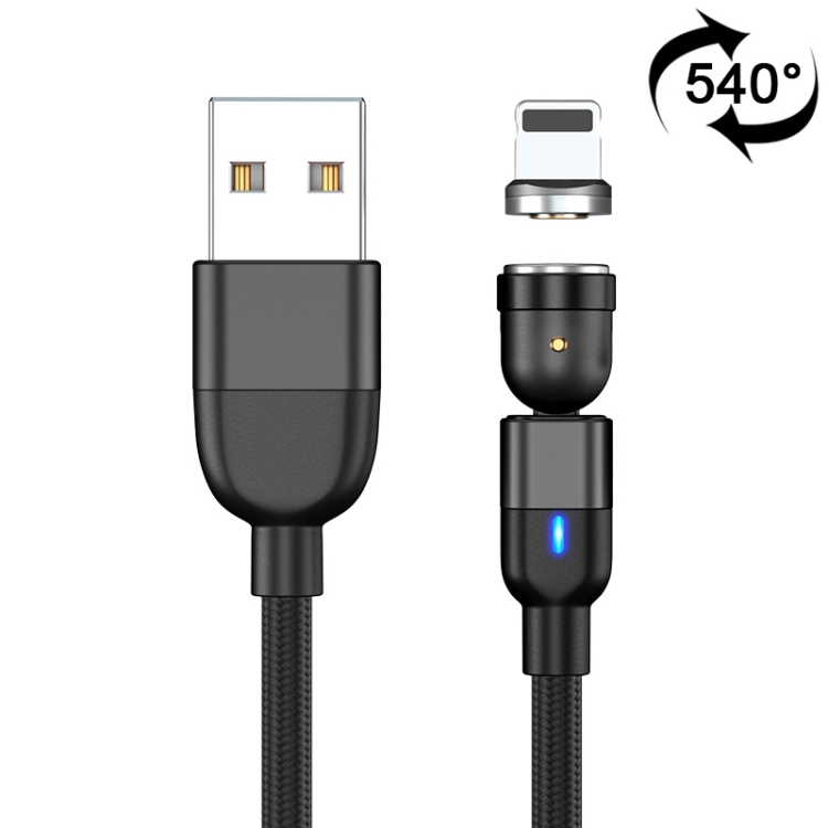 2m 3A Output USB to 8 Pin 540 Degree Rotating Magnetic Data Sync Charging Cable, 2m 8 Pin 1 2m 3A Output USB to 8 Pin 540 Degree Rotating Magnetic Data Sync Charging Cable, 2m 8 Pin