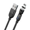 IP8G9684B_1.jpg 2m 3A Output USB to 8 Pin 540 Degree Rotating Magnetic Data Sync Charging Cable, 2m 8 Pin