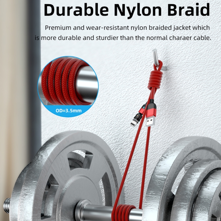 2m 3A Output USB to 8 Pin 540 Degree Rotating Magnetic Data Sync Charging Cable, 2m 8 Pin 13 2m 3A Output USB to 8 Pin 540 Degree Rotating Magnetic Data Sync Charging Cable, 2m 8 Pin - Image 13