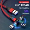 IP8G9684_B2.jpg 2m 3A Output USB to 8 Pin 540 Degree Rotating Magnetic Data Sync Charging Cable, 2m 8 Pin