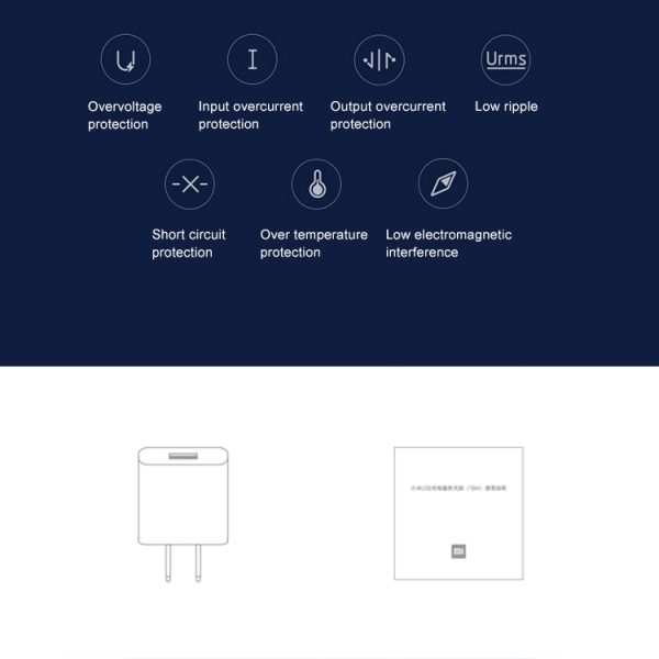 IP8P0213_9.jpg Original Xiaomi 18W Wall Charger Adapter Single Port USB Quick Charger, US Plug