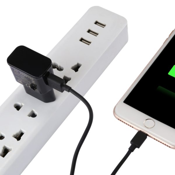 IP8P4022B_6.jpg For iPhone 5V 2.1A Intellgent Identification USB Charger with 1m USB to 8 Pin Charging Cable, EU Plug