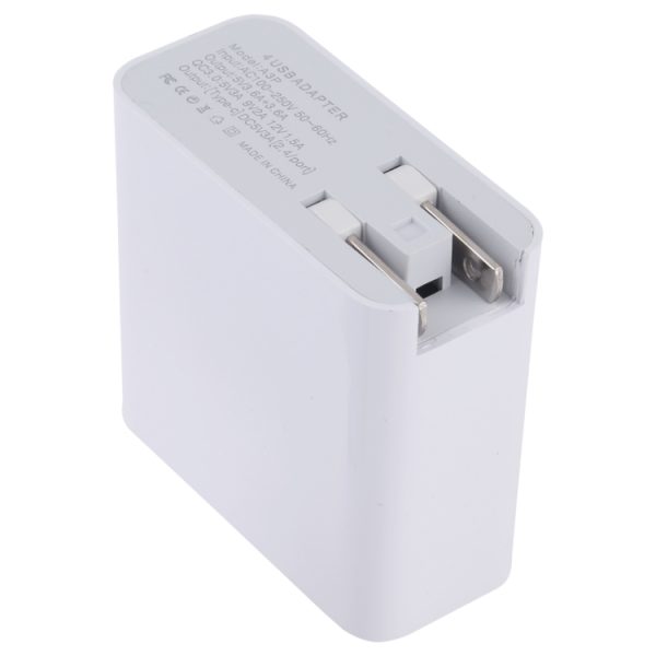 IPXS1126_3.jpg A3P 3A Max Output USB-C / Type-C + QC3.0 + Dual USB 4 Ports Wall Travel Charger, US Plug