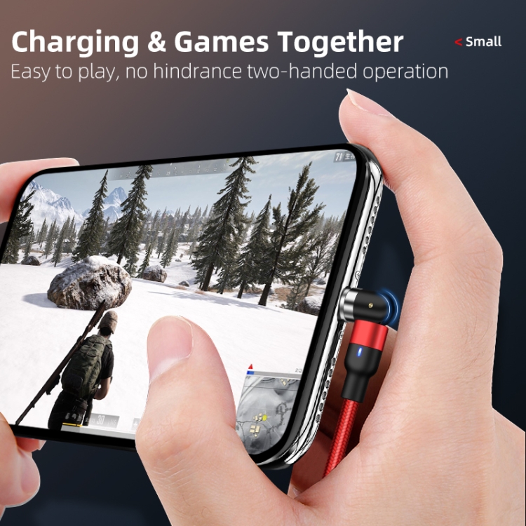 2m 2A Output USB to 8 Pin Nylon Braided Rotate Magnetic Charging Cable, 2m 8 Pin 14 2m 2A Output USB to 8 Pin Nylon Braided Rotate Magnetic Charging Cable, 2m 8 Pin - Image 14