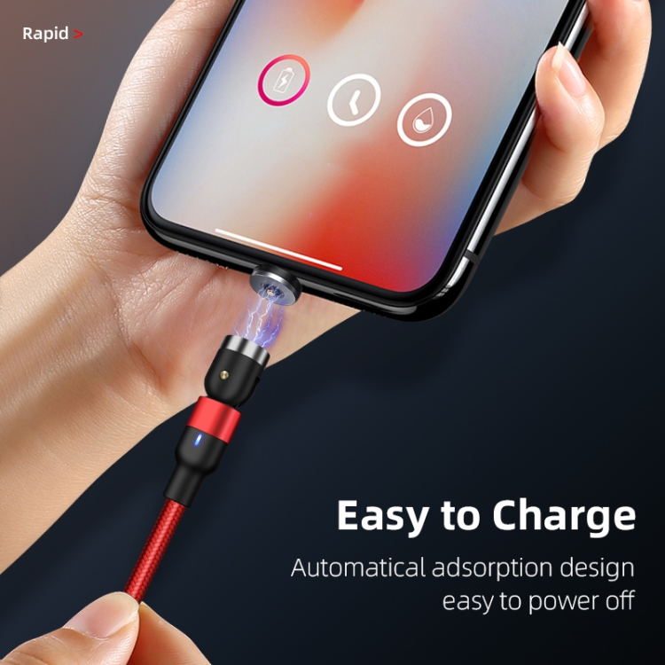 2m 2A Output USB to 8 Pin Nylon Braided Rotate Magnetic Charging Cable, 2m 8 Pin 10 2m 2A Output USB to 8 Pin Nylon Braided Rotate Magnetic Charging Cable, 2m 8 Pin - Image 10