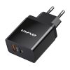 IPXS7611B_2.jpg awei C-980 18W PD USB-C / Type-C + QC 3.0 USB Interface Fast Charging Travel Charger, EU Plug