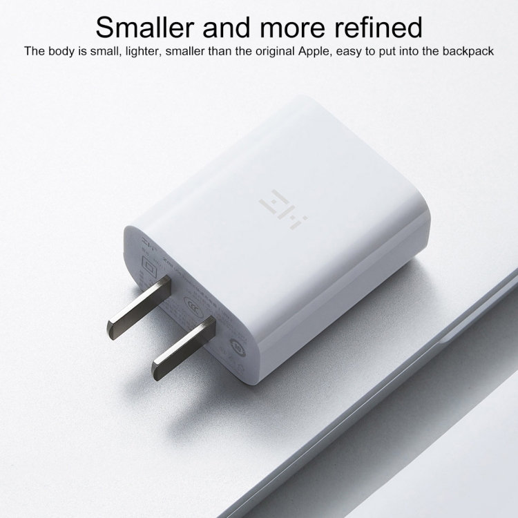 Original Xiaomi Youpin ZMI 20W Quick Charger Power Adapter with Type-C / USB-C to 8 Pin Charging Cable, US Plug 4 Original Xiaomi Youpin ZMI 20W Quick Charger Power Adapter with Type-C / USB-C to 8 Pin Charging Cable, US Plug - Image 4
