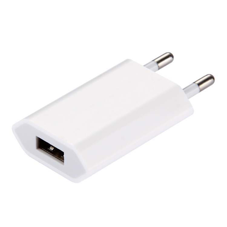 5V / 1A Single USB Port Charger Travel Charger, EU Plug(White) 2 5V / 1A Single USB Port Charger Travel Charger, EU Plug(White) - Image 2