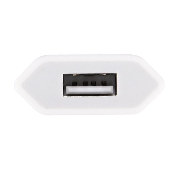 S-IP4G-0129_3.jpg 5V / 1A Single USB Port Charger Travel Charger, EU Plug(White)