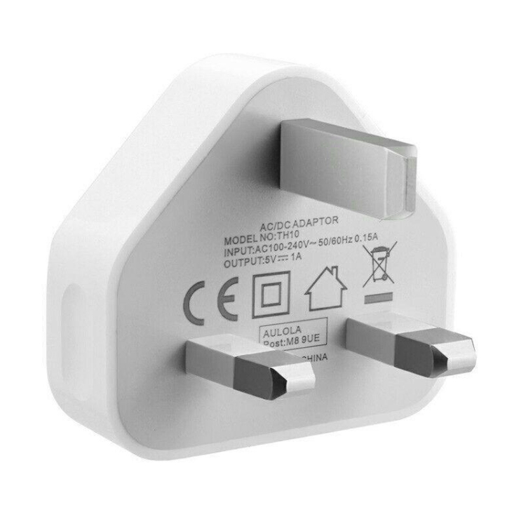 5V / 1A (UK Plug) USB Charger Adapter For iPhone, Galaxy, Huawei, Xiaomi, LG, HTC and Other Smart Phones, Rechargeable Devices(White) 3 5V / 1A (UK Plug) USB Charger Adapter For iPhone, Galaxy, Huawei, Xiaomi, LG, HTC and Other Smart Phones, Rechargeable Devices(White) - Image 3