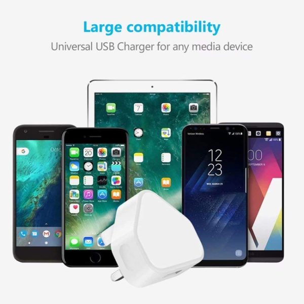 S-IP5G-0107HC_5.jpg 5V / 1A (UK Plug) USB Charger Adapter For iPhone, Galaxy, Huawei, Xiaomi, LG, HTC and Other Smart Phones, Rechargeable Devices(White)