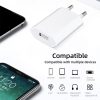 S-IP5G-01083_5.jpg High Quality 5V / 1A EU Plug USB Charger Adapter For iPhone, Galaxy, Huawei, Xiaomi, LG, HTC and Other Smart Phones, Rechargeable Devices(White)