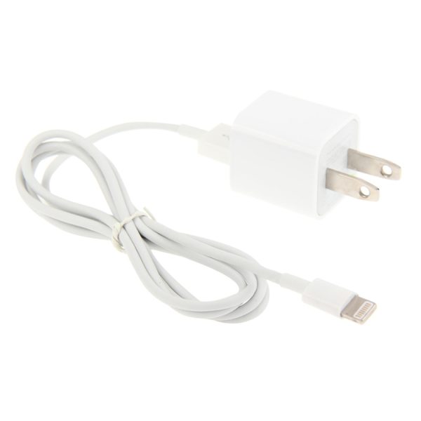 S-IP5G-8343B_1.jpg 2 in 1 5V 1A US Plug Travel Charger Adapter with 1m 8-pin Cable For iPhone