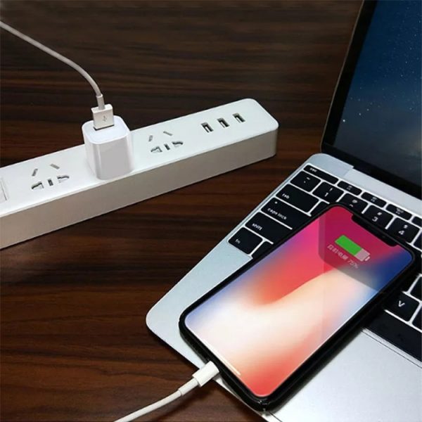 S-IP5G-8343B_5.jpg 2 in 1 5V 1A US Plug Travel Charger Adapter with 1m 8-pin Cable For iPhone