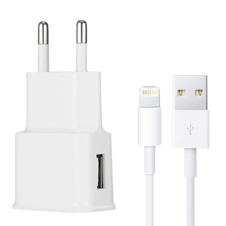 Charger Sync Cable + EU Plug Travel Charger(White) 1 Charger Sync Cable + EU Plug Travel Charger(White)