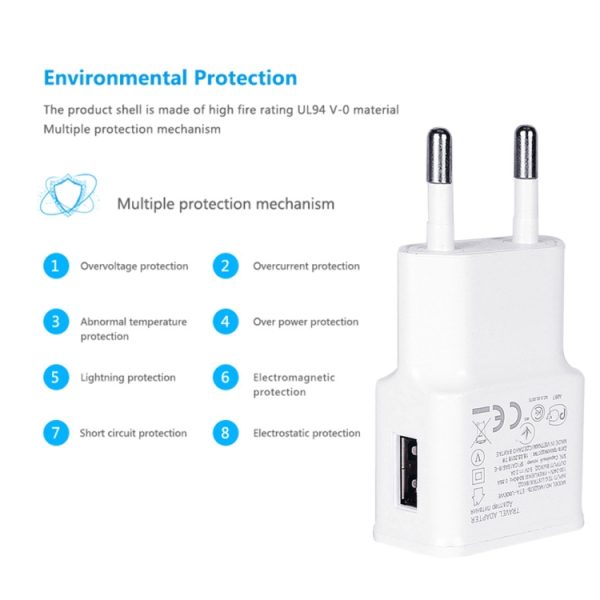 S-IP5G-8547_3.jpg Charger Sync Cable + EU Plug Travel Charger(White)