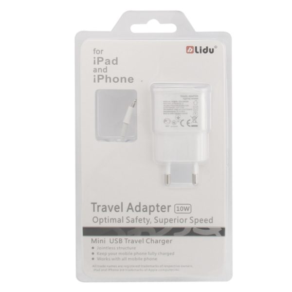 S-IP5G-8547_6.jpg Charger Sync Cable + EU Plug Travel Charger(White)