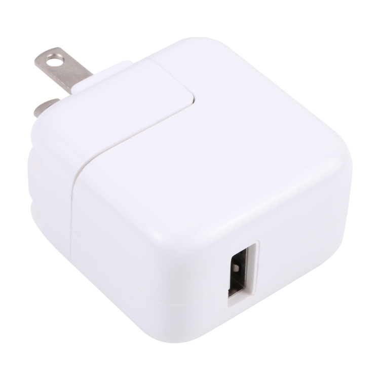 10W USB Charging Adapter with Foldable Plug, US Plug(White) 1 10W USB Charging Adapter with Foldable Plug, US Plug(White)