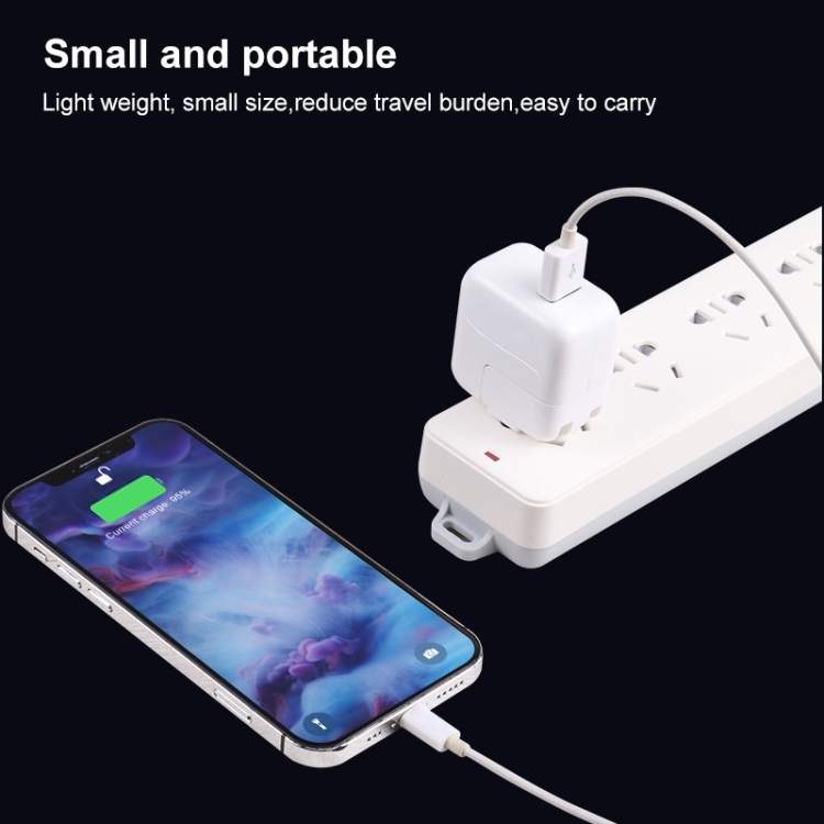 10W USB Charging Adapter with Foldable Plug, US Plug(White) 7 10W USB Charging Adapter with Foldable Plug, US Plug(White) - Image 7