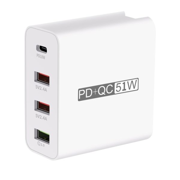 SAS5173_1.jpg WLX-A6 4 Ports Quick Charging USB Travel Charger Power Adapter, US Plug