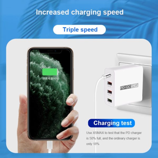 SAS5173_11.jpg WLX-A6 4 Ports Quick Charging USB Travel Charger Power Adapter, US Plug