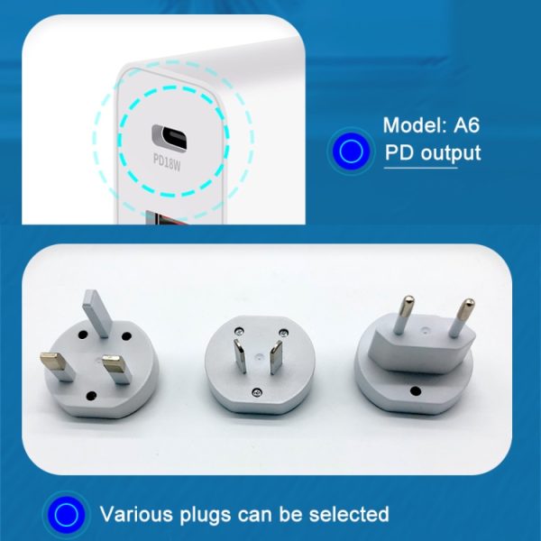 SAS5173_9.jpg WLX-A6 4 Ports Quick Charging USB Travel Charger Power Adapter, US Plug