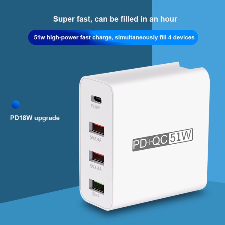 WLX-A6 4 Ports Quick Charging USB Travel Charger Power Adapter, AU Plug 9 WLX-A6 4 Ports Quick Charging USB Travel Charger Power Adapter, AU Plug - Image 9