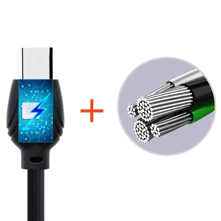 awei CL-62 2 in 1 2.5A USB-C / Type-C Charging + Transmission Aluminum Alloy Double-sided Insertion Data Cable, Length: 1m 3 awei CL-62 2 in 1 2.5A USB-C / Type-C Charging + Transmission Aluminum Alloy Double-sided Insertion Data Cable, Length: 1m - Image 3