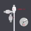 SAS7308_B2.jpg awei CL-62 2 in 1 2.5A USB-C / Type-C Charging + Transmission Aluminum Alloy Double-sided Insertion Data Cable, Length: 1m
