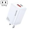SAS8019W-1.jpg WK WP-U140 33W Power Series USB+USB-C/Type-C Fast Charger, Specifications: US Plug, 33W US Plug