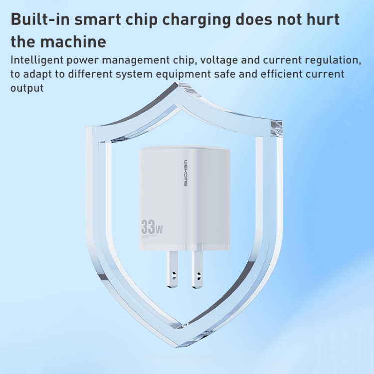 WK WP-U140 33W Power Series USB+USB-C/Type-C Fast Charger, Specifications: US Plug, 33W US Plug 5 WK WP-U140 33W Power Series USB+USB-C/Type-C Fast Charger, Specifications: US Plug, 33W US Plug - Image 5