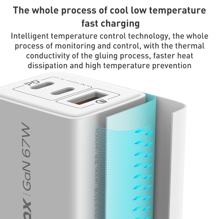 MOMAX UM30 PD 67W Fast Charger Power Adapter, UK Plug, UK Plug 8 MOMAX UM30 PD 67W Fast Charger Power Adapter, UK Plug, UK Plug - Image 8