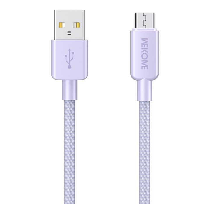 WEKOME WDC-03 Tidal Energy Series 3A USB to Micro USB Braided Data Cable, Length: 1m, USB to Micro USB