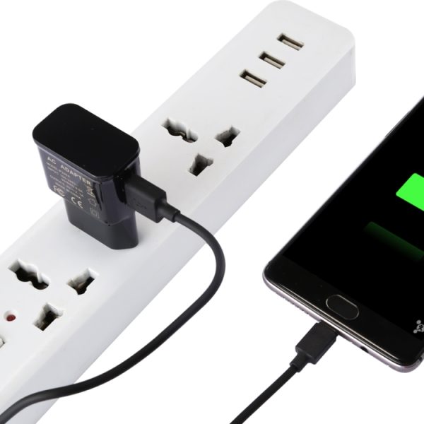 SAS9054B_6.jpg 5V 2.1A Intelligent Identification USB Charger with 1m USB to USB-C / Type-C Charging Cable, EU Plug