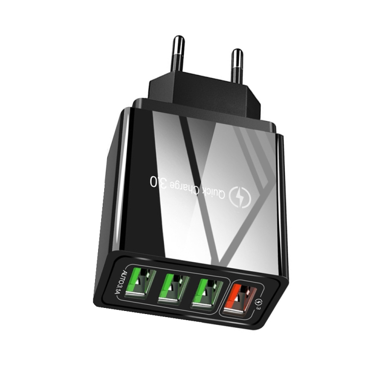 30W QC 3.0 USB + 3 USB 2.0 Ports Mobile Phone Tablet PC Universal Quick Charger Travel Charger, EU Plug, EU Plug 2 30W QC 3.0 USB + 3 USB 2.0 Ports Mobile Phone Tablet PC Universal Quick Charger Travel Charger, EU Plug, EU Plug - Image 2