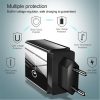 30W QC 3.0 USB + 3 USB 2.0 Ports Mobile Phone Tablet PC Universal Quick Charger Travel Charger, EU Plug, EU Plug