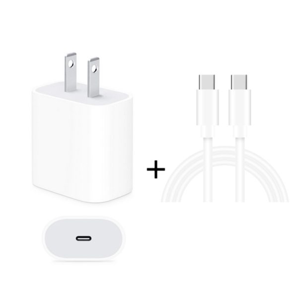 SYA001068001A-1.jpg 2 in 1 Single USB-C / Type-C Port Travel Charger + 3A PD 3.0 USB-C / Type-C to USB-C / Type-C Fast Charge Data Cable Set, Cable Length: 2m, 18W 2m