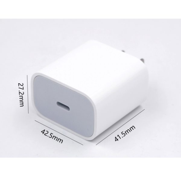 SYA001068001A_5.jpg 2 in 1 Single USB-C / Type-C Port Travel Charger + 3A PD 3.0 USB-C / Type-C to USB-C / Type-C Fast Charge Data Cable Set, Cable Length: 2m, 18W 2m