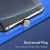 USB to 8 Pin Magnetic Metal Connector Nylon Two-color Braided Magnetic Data Cable, Cable Length: 1m, 8 Pin