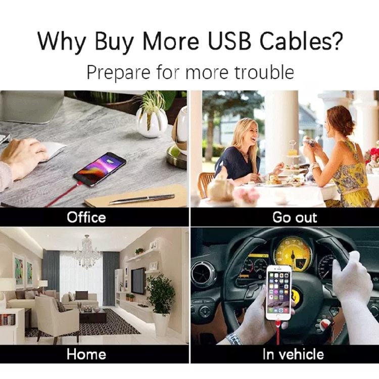 2 in 1 USB to 8 Pin + Micro USB Magnetic Metal Interface Nylon Braided Charging Cable, Length: 1m, 1m 8 2 in 1 USB to 8 Pin + Micro USB Magnetic Metal Interface Nylon Braided Charging Cable, Length: 1m, 1m - Image 8