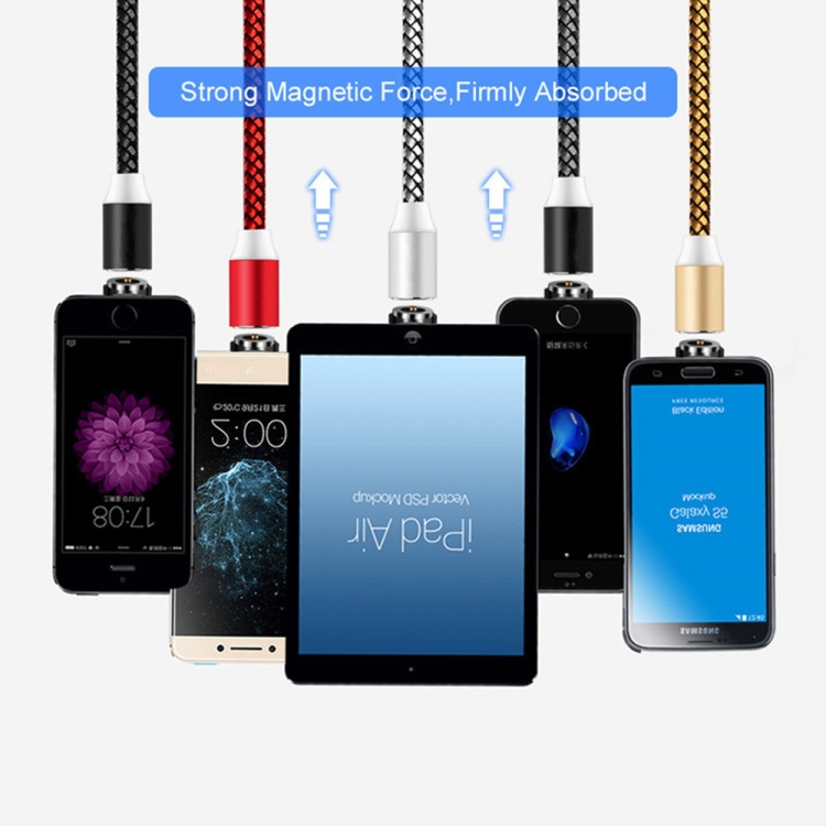 2 in 1 USB to 8 Pin + Micro USB Magnetic Metal Interface Nylon Braided Charging Cable, Length: 1m, 1m 9 2 in 1 USB to 8 Pin + Micro USB Magnetic Metal Interface Nylon Braided Charging Cable, Length: 1m, 1m - Image 9