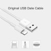 SDC-30W 2 in 1 USB to 8 Pin Data Cable + 30W QC 3.0 USB + 2.4A Dual USB 2.0 Ports Mobile Phone Tablet PC Universal Quick Charger Travel Charger Set, EU Plug