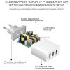 SDC-30W 2 in 1 USB to 8 Pin Data Cable + 30W QC 3.0 USB + 2.4A Dual USB 2.0 Ports Mobile Phone Tablet PC Universal Quick Charger Travel Charger Set, EU Plug