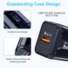 LZ-023 18W QC 3.0 USB Portable Travel Charger + 3A USB to 8 Pin Data Cable, EU Plug, 8 Pin Data Cable, EU Plug