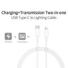 SYA0014295_11.jpg A2344 20W PD 3.0 Type-C / USB-C Folding Travel Charger + USB-C / Type-C to 8 Pin Fast Charging Data Cable Set, UK Plug, Length: 2m