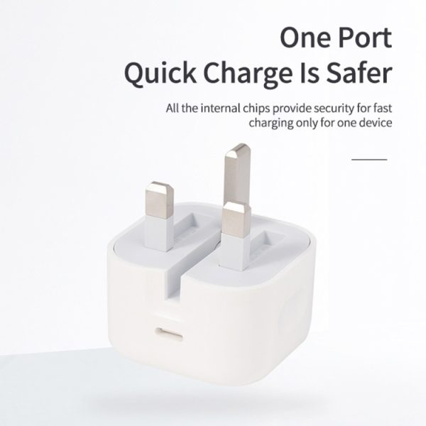 SYA0014295_8.jpg A2344 20W PD 3.0 Type-C / USB-C Folding Travel Charger + USB-C / Type-C to 8 Pin Fast Charging Data Cable Set, UK Plug, Length: 2m