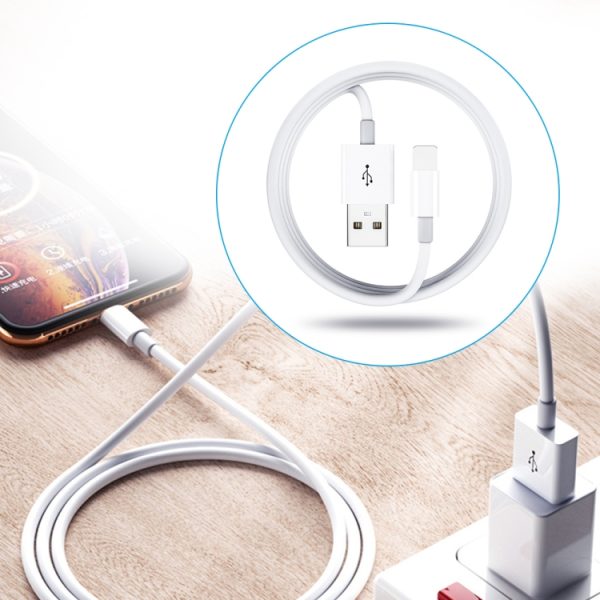 SYA001435101_B7.jpg Dual USB Portable Travel Charger + 1 Meter USB to 8 Pin Data Cable, EU Plug